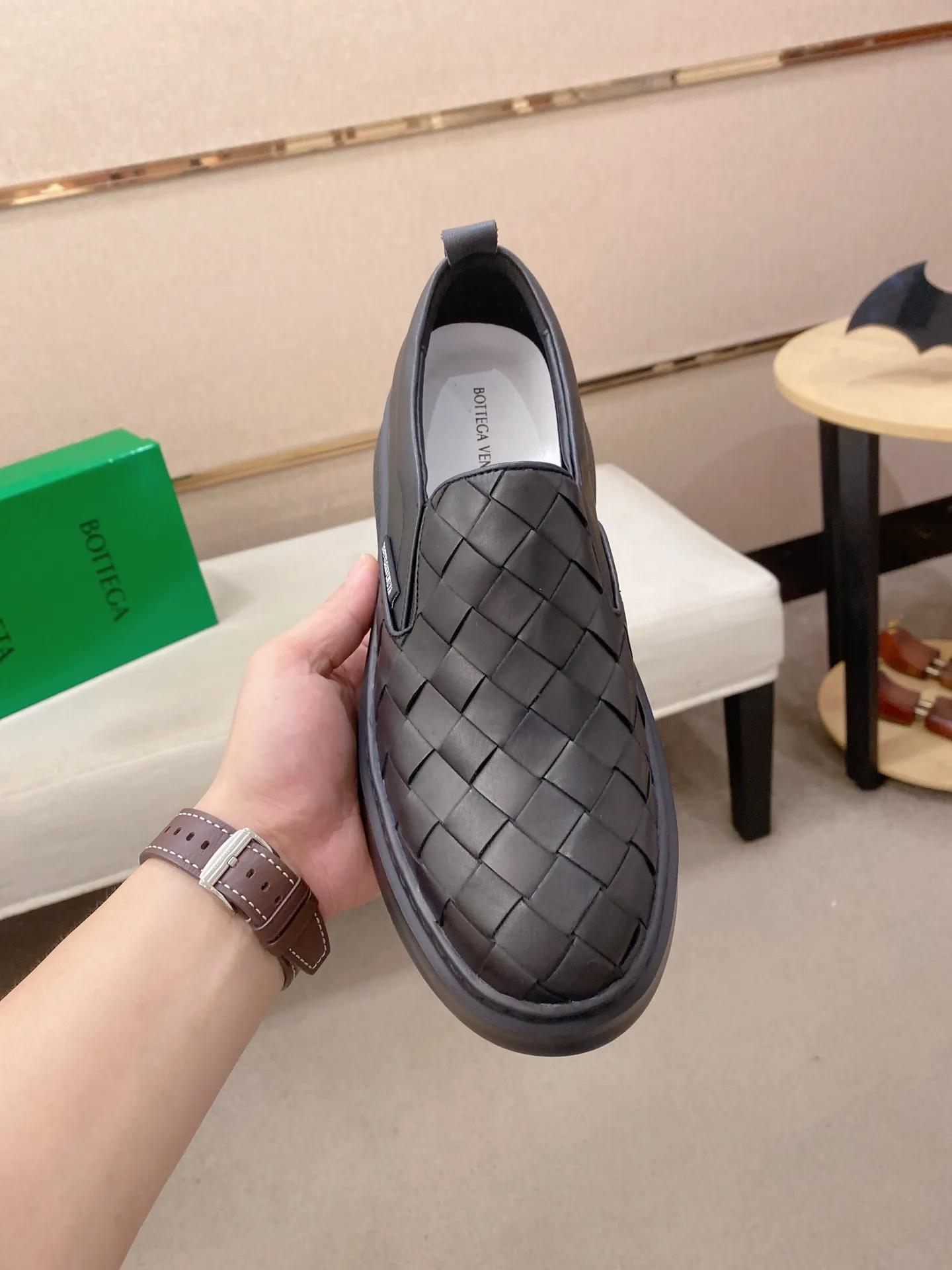 Men's shoes💰 500💰 【BV】The latest hot style‼ ️Casual men's shoes, uppers imported first-layer cowhide. Fully imported first-layer leather lining✔️Exquisite workmanship, excellent foot feel, special rubber sole✔️, cool and fashionable, the latest fashion, fashionable outsole, hurry up. Code number: 38-44